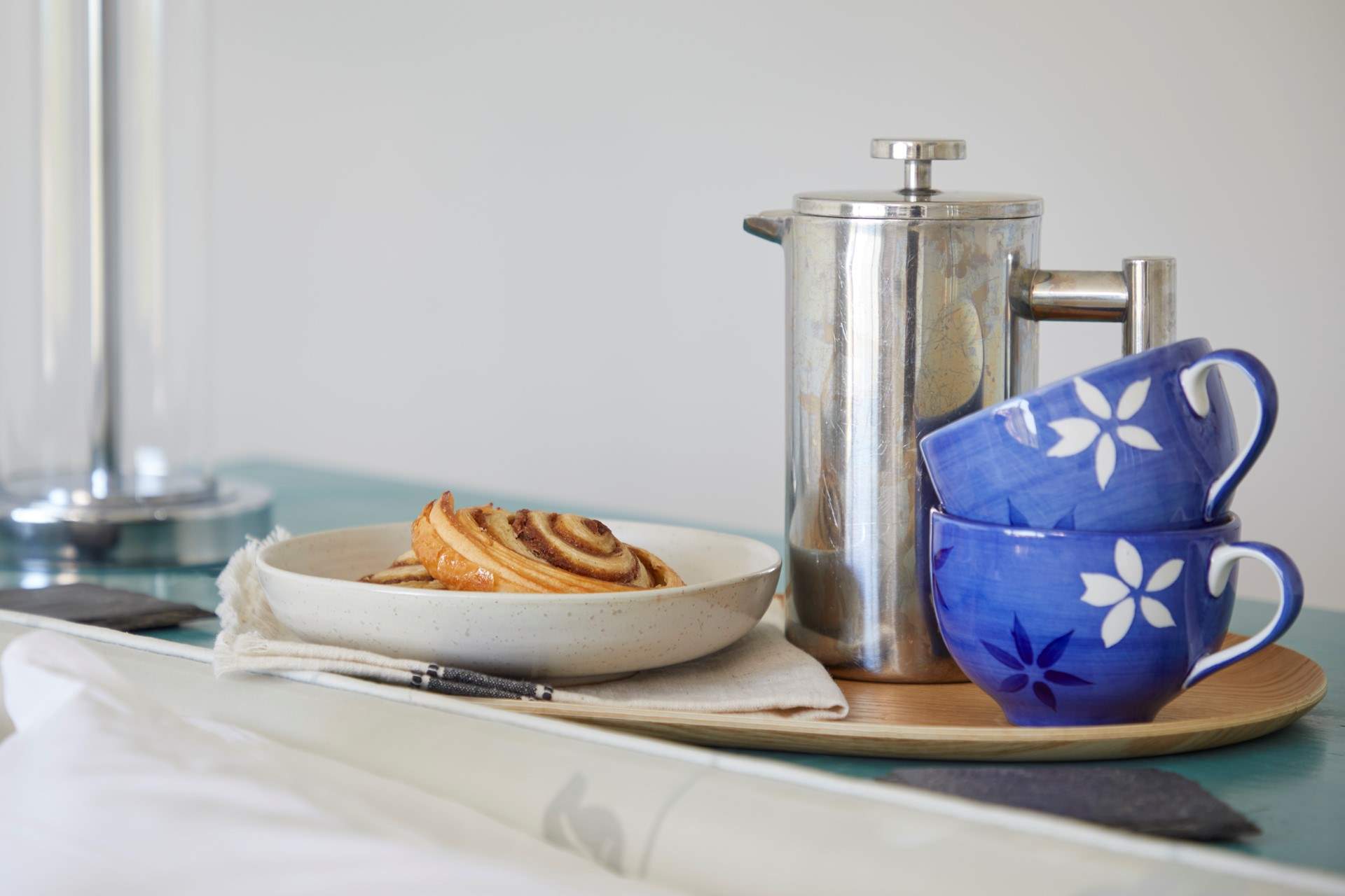 Start the day with breakfast in bed.