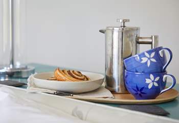 Start the day with breakfast in bed.