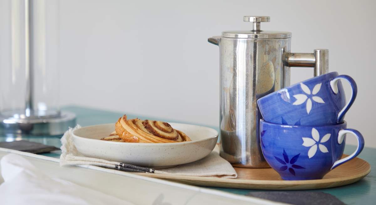 Start the day with breakfast in bed.