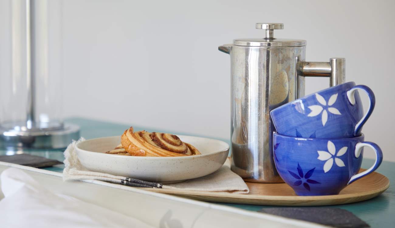 Start the day with breakfast in bed.