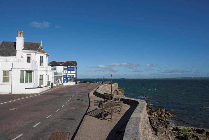 Step out of your front door onto the beautiful Seaview seafront.