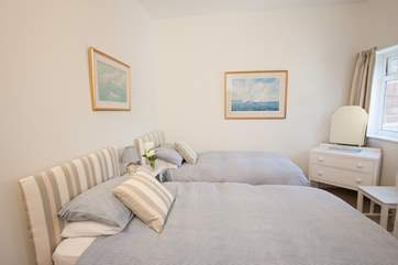 The second bedroom is a sweet twin room which is ideal for either adults or the children in your party.