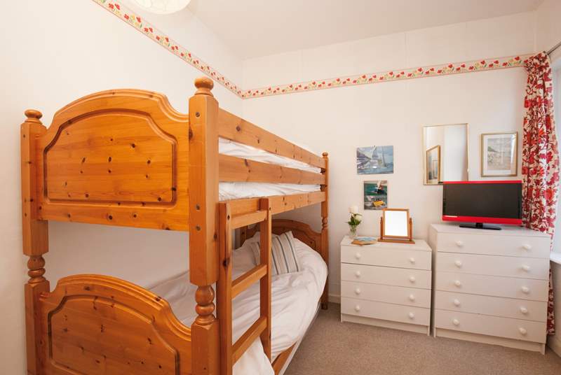The third bedroom is a simple bunk bedroom but great additional space, especially for the children.