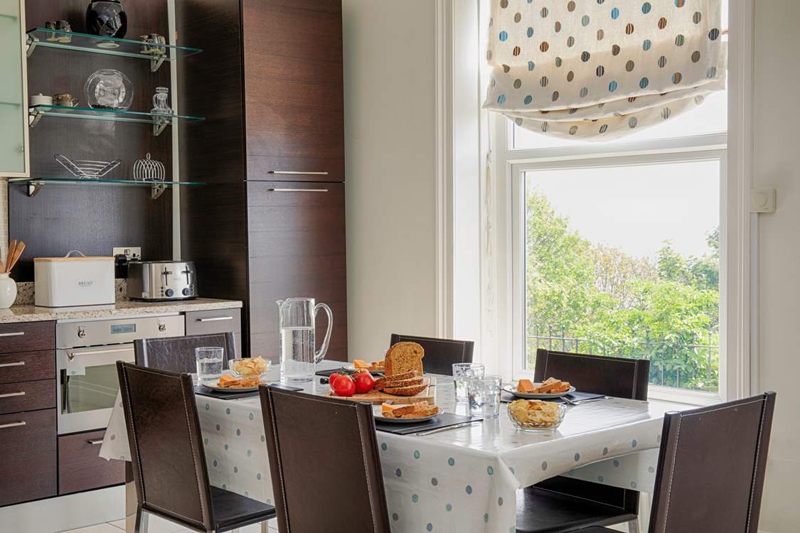 With lots of light, this is a bright and airy space.