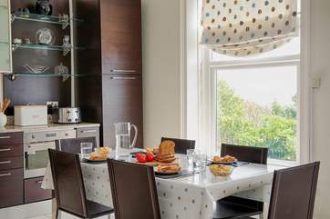 With lots of light, this is a bright and airy space.