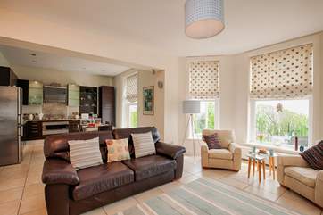 With open plan living, this apartment is light and spacious.