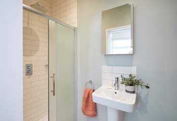 Upgraded in 2025, the en suite is beautifully appointed.