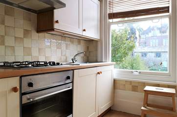 The galley kicthen.