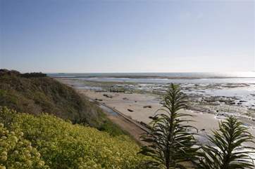 The local beach which is less than five minutes' walk away from the property.