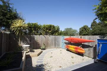 The rear garden.