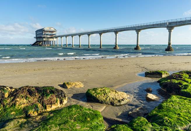 Spend your afternoon on Bembridge beach with views of Bembridge lifeboat station. 
