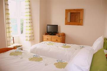 The twin bedroom.