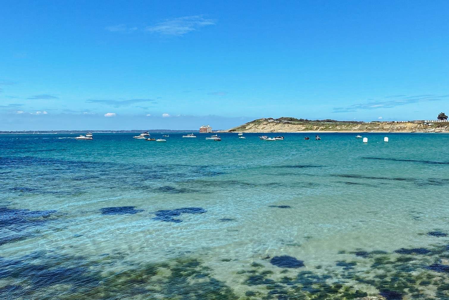 Totland Bay is lovely and a visit here should include lunch at The Hut.