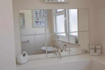 Good light and mirrors for shaving or putting on make-up.