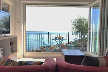Relax in an armchair and enjoy the views.