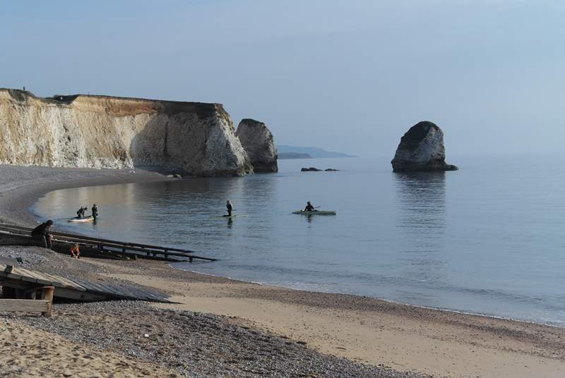 Freshwater Bay is the perfect spot for paddleboarding.