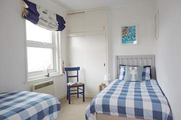 The twin room is perfect for either children or adults.