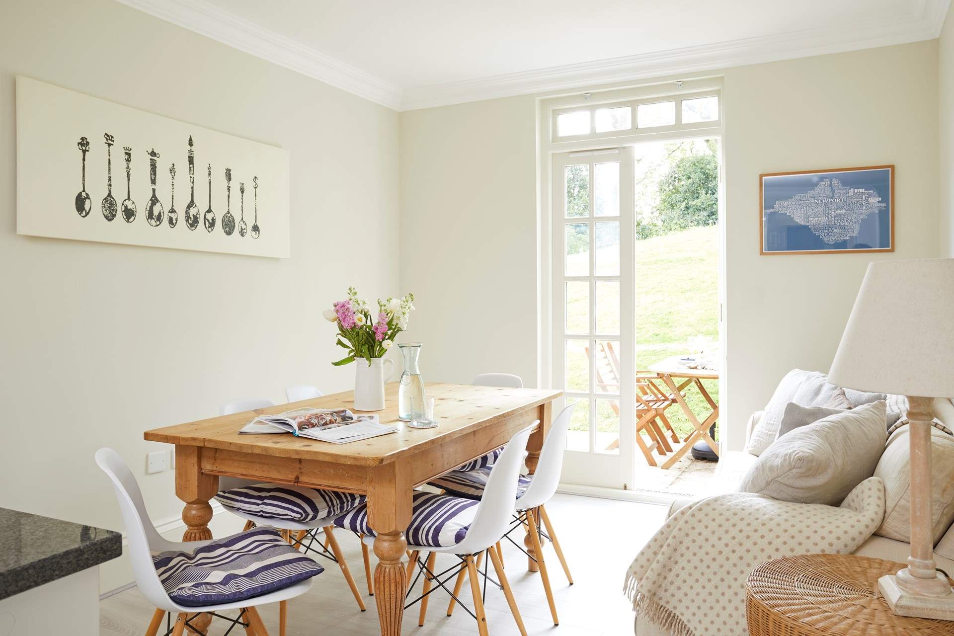 Throw open the doors and enjoy the last of the evening sun.