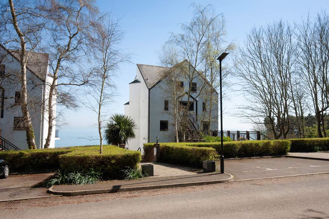 The property offers convenient parking.