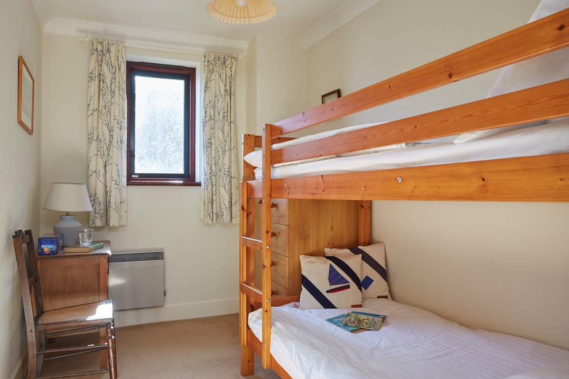 The bunk-room is ideal for children.