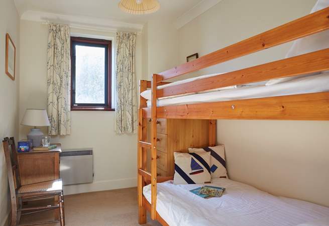 The bunk-room is ideal for children.