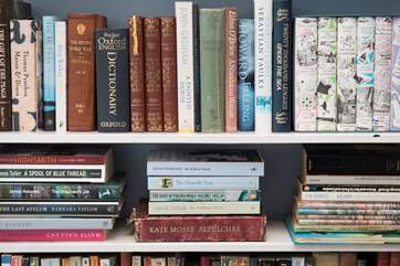 There is a great selection of books to choose from for those quiet five minutes to yourself.