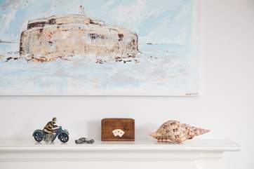 No need to sit looking at a painting of the Forts, take a look out of the window!