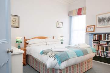 The master bedroom has a cosy double bed for that much needed good night's sleep.