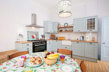 The delightful kitchen is well-equipped with everything you will need to cook your favourite meals.
