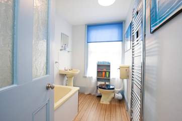 Whether you fancy a hot, relaxing bubble bath or a quick morning shower, both are provided in the family bathroom.