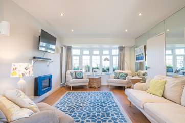The open plan living area at 40 Trelawny Way.
