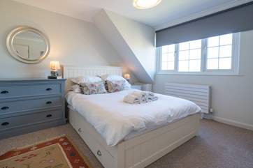 The spacious double bedroom on the first floor.