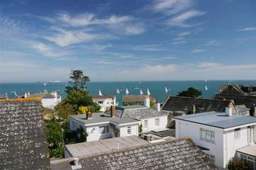 Gaze across the rooftops towards Portsmouth and Southsea.