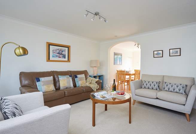 Plenty of room for everyone to relax in the spacious sitting-room.