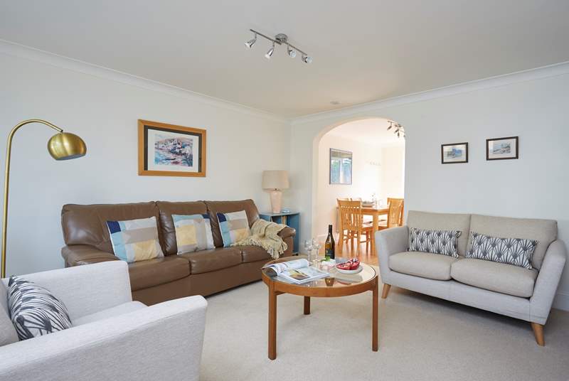 Plenty of room for everyone to relax in the spacious sitting-room.