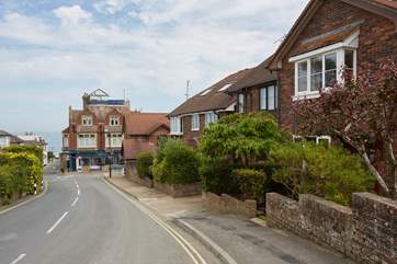 The village centre, shops, cafes and beach are just a hop, skip and jump away.