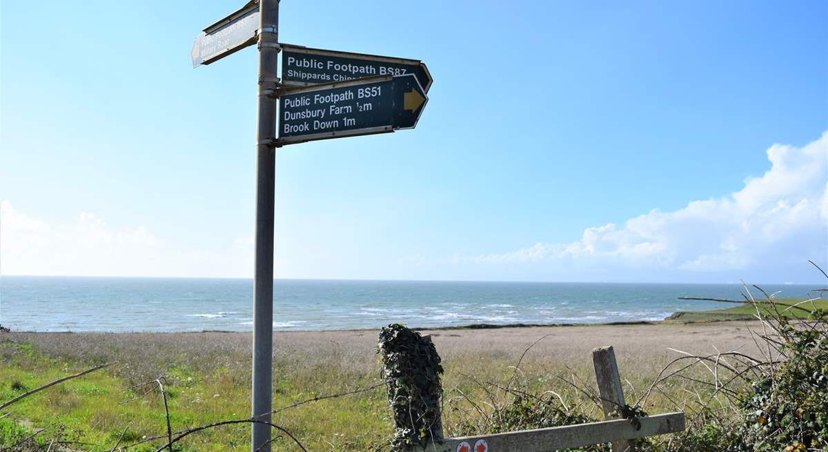 Coastal footpath where you can walk into Freshwater or even as far as Alum Bay for the keener hikers.