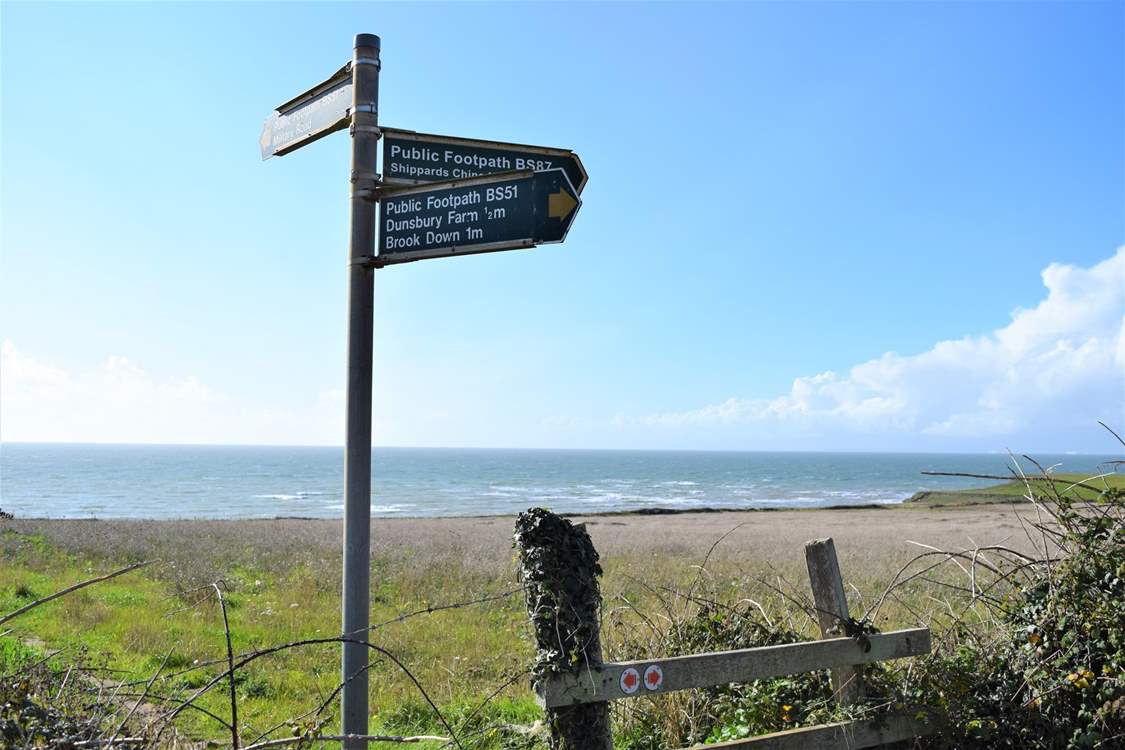 Coastal footpath where you can walk into Freshwater or even as far as Alum Bay for the keener hikers.