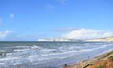 Compton Bay has something for all ages, you can hunt for fossils from the dinosaur era, or catch a wave on a surfboard. - Thumbnail Image