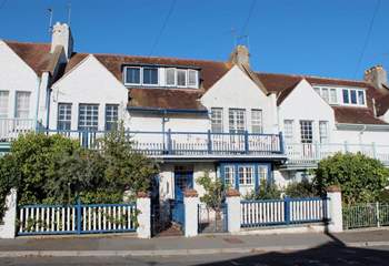 6 Seafield Terrace is in a row of period Victorian-style beach cottages.