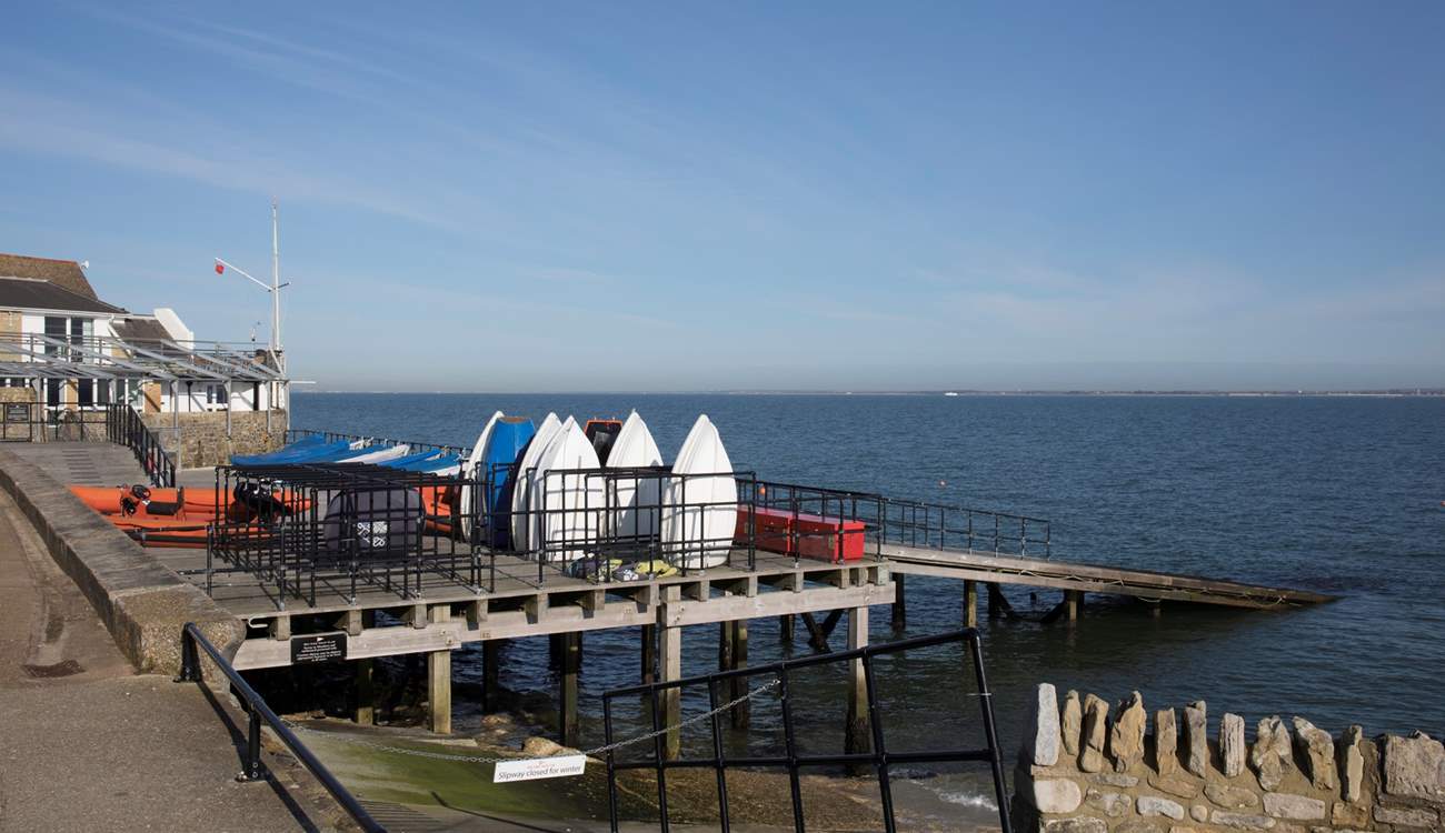 You are just a stone's throw from the seafront.