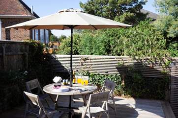 There is plenty of space for al fresco dining.