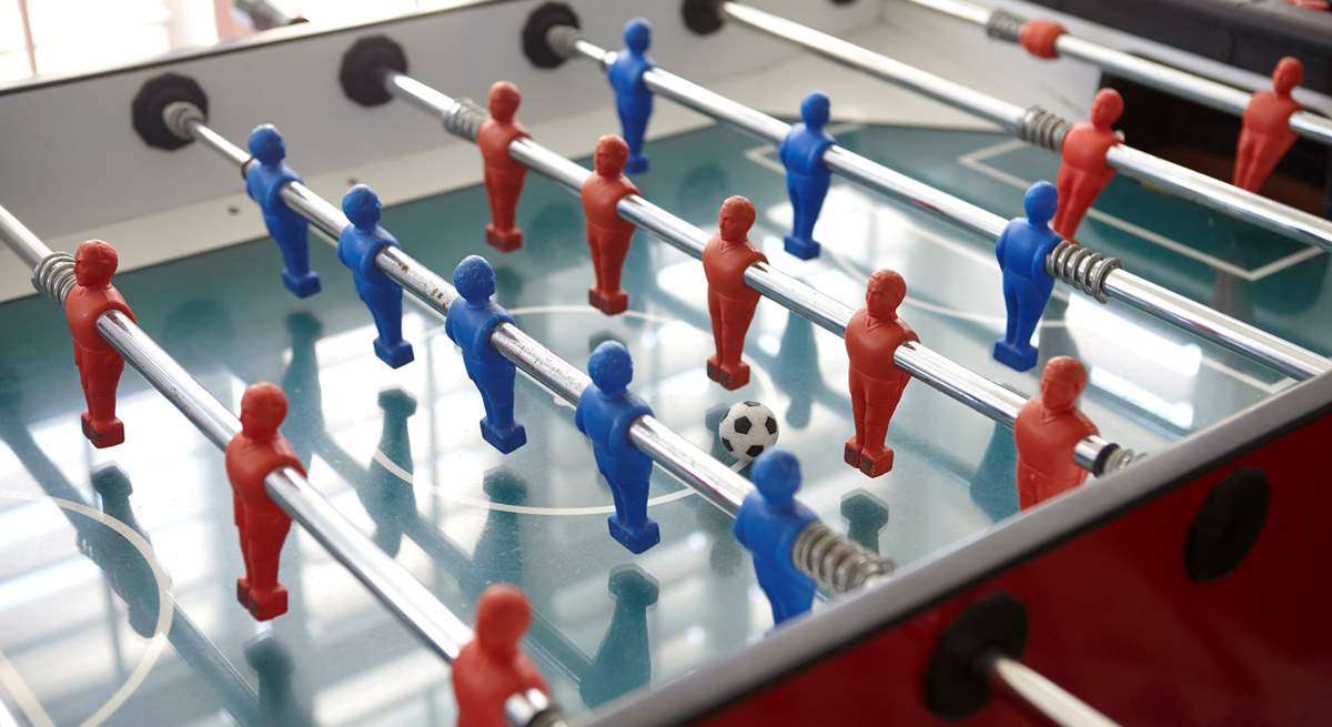 Anyone for a game of foosball?