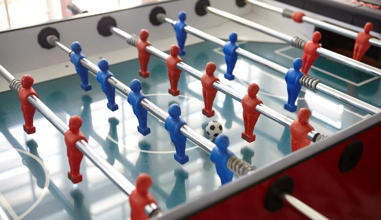 Anyone for a game of foosball?