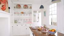 The dining-room will easily accommodate your entire crew.