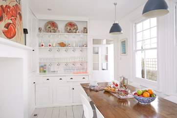 The dining-room will easily accommodate your entire crew.