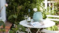 A lovely little space to hide away and enjoy at the front of the cottage.