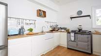 All the modern amenities can be found in the kitchen including an Aga.