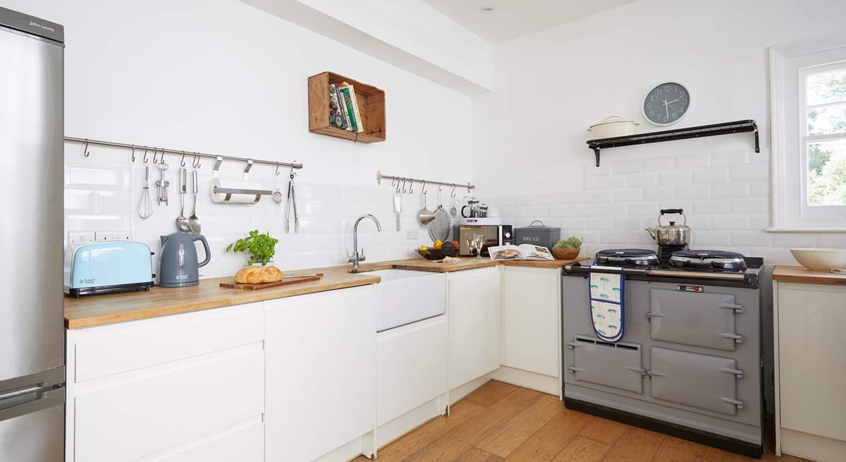 All the modern amenities can be found in the kitchen including an Aga.