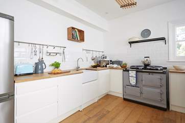 All the modern amenities can be found in the Kitchen including an Aga.